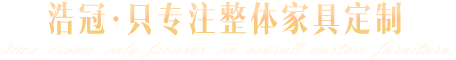 浩冠只專注整體家具定制