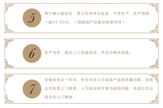 浩冠家具定制流程