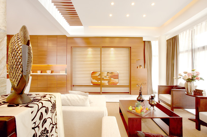 中式整體家具-木飾面護墻板 中式整體家具-木飾面護墻板