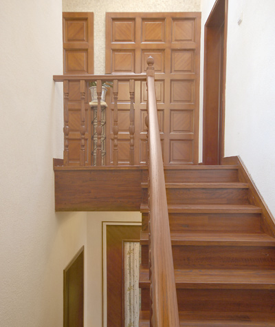 美式經典-紅襐實木樓梯 美式經典-紅襐實木樓梯