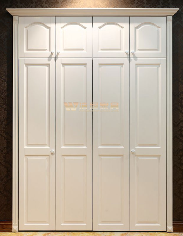歐式四門衣柜-浩冠整木家具定制 歐式四門衣柜-浩冠整木家具定制