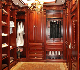 歐式櫻桃木衣帽間 歐式櫻桃木衣帽間