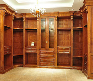 橡木整體衣帽間